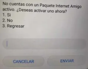 Consulta paquete internet telcel