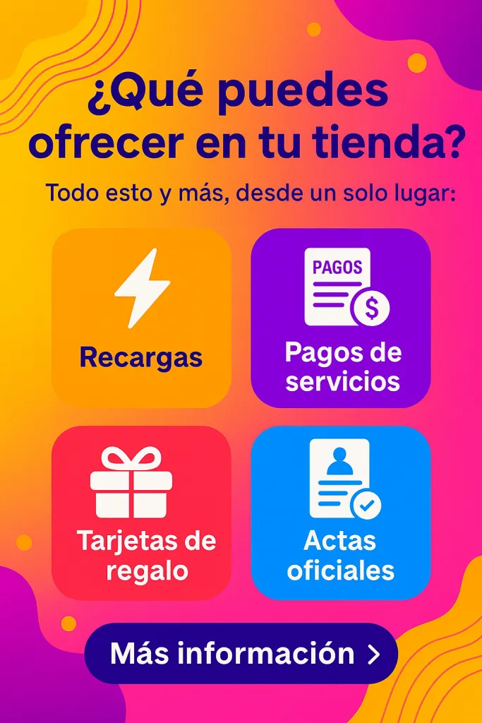 🏪 Convierte tu tienda en un punto de servicios y gana más cada día